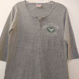 Junk Food Philadelphia Eagles Women's Gray Shirt